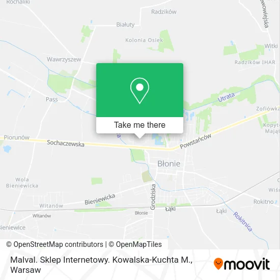 Карта Malval. Sklep Internetowy. Kowalska-Kuchta M.