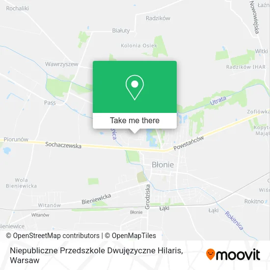 Карта Niepubliczne Przedszkole Dwujęzyczne Hilaris