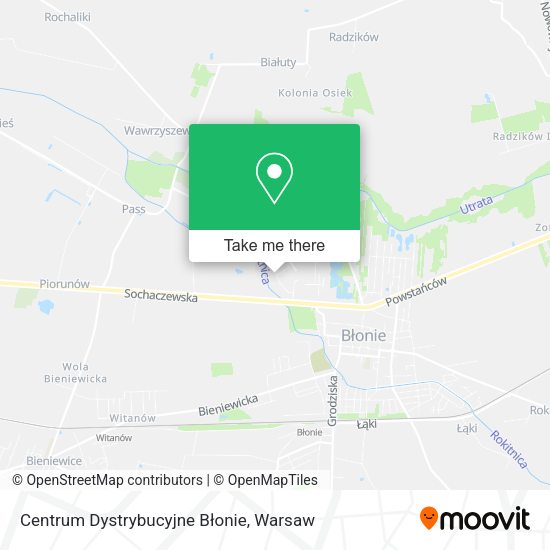 Centrum Dystrybucyjne Błonie map