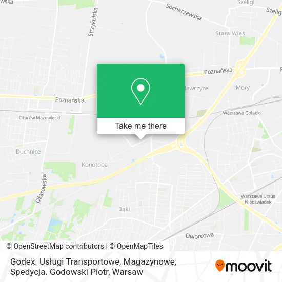 Карта Godex. Usługi Transportowe, Magazynowe, Spedycja. Godowski Piotr