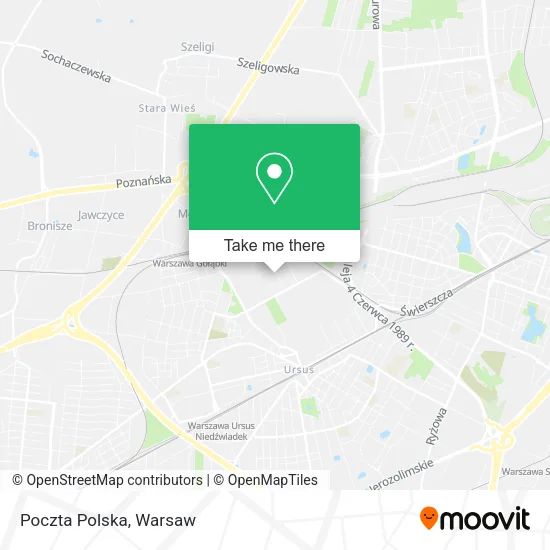 Poczta Polska map