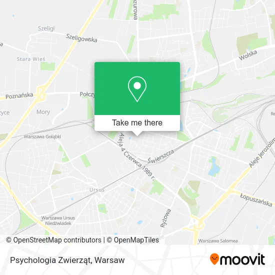 Карта Psychologia Zwierząt
