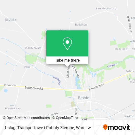 Uslugi Transportowe i Roboty Ziemne map