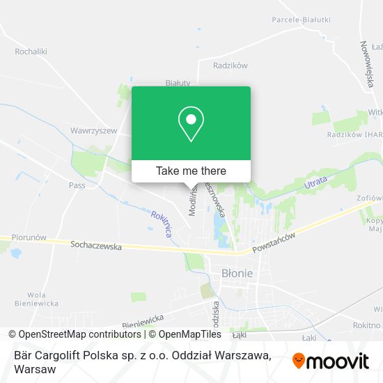 Bär Cargolift Polska sp. z o.o. Oddział Warszawa map