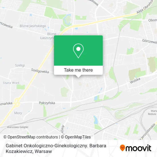 Gabinet Onkologiczno-Ginekologiczny. Barbara Kozakiewicz map