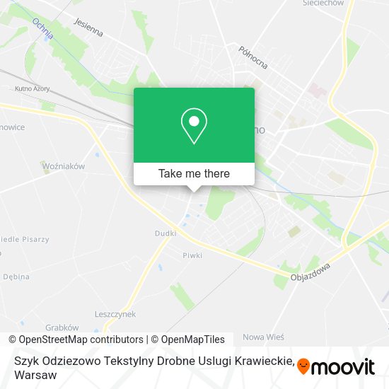 Szyk Odziezowo Tekstylny Drobne Uslugi Krawieckie map