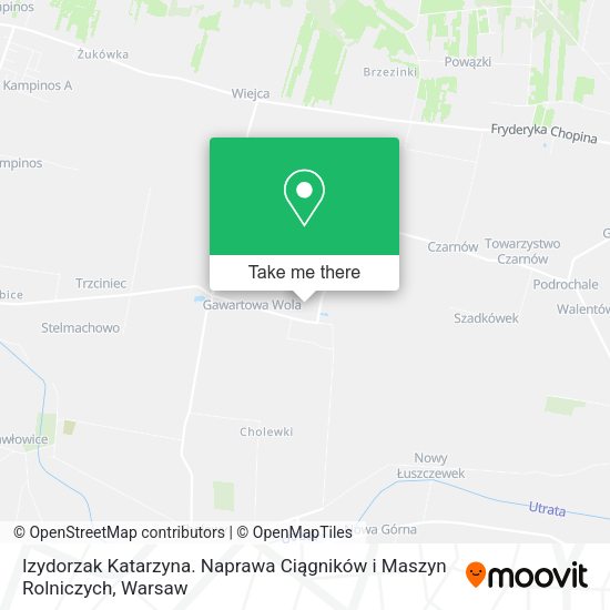 Izydorzak Katarzyna. Naprawa Ciągników i Maszyn Rolniczych map