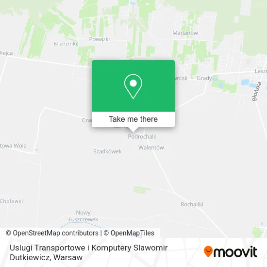 Uslugi Transportowe i Komputery Slawomir Dutkiewicz map