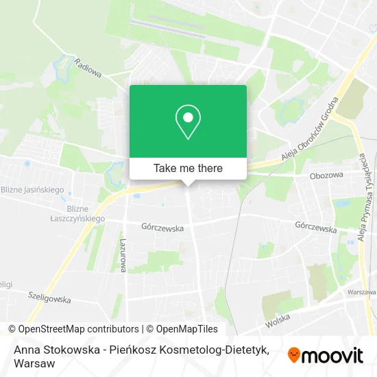 Anna Stokowska - Pieńkosz Kosmetolog-Dietetyk map
