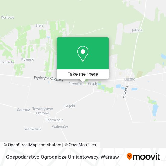 Gospodarstwo Ogrodnicze Umiastowscy map