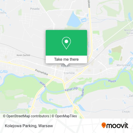 Kolejowa Parking map