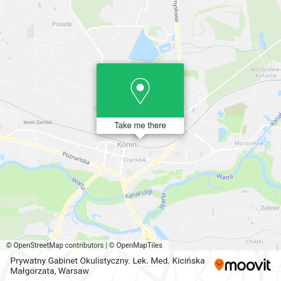 Prywatny Gabinet Okulistyczny. Lek. Med. Kicińska Małgorzata map