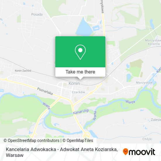 Kancelaria Adwokacka - Adwokat Aneta Koziarska map