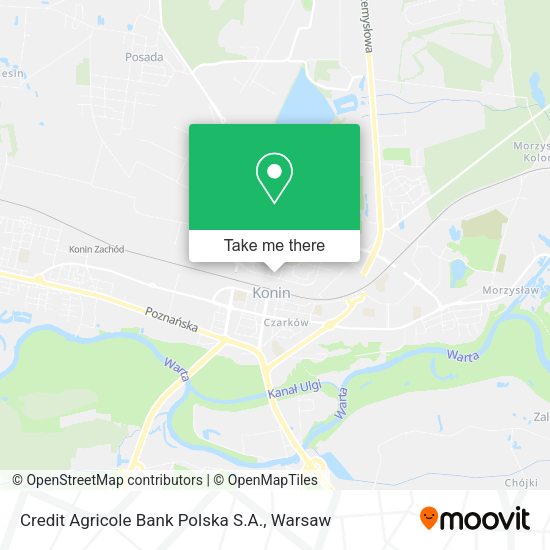 Credit Agricole Bank Polska S.A. map