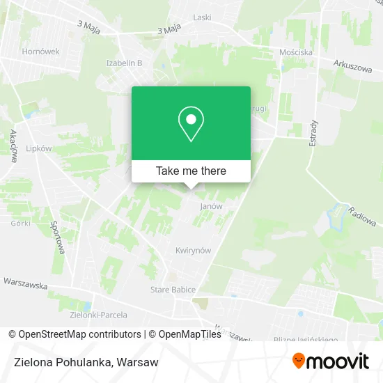 Карта Zielona Pohulanka