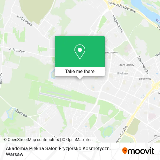 Akademia Piękna Salon Fryzjersko Kosmetyczn map