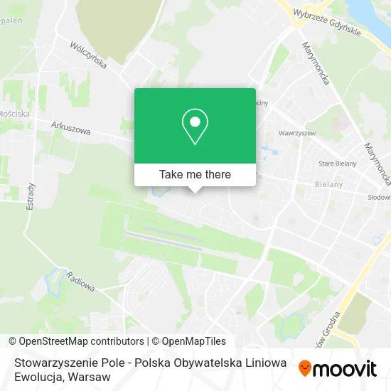 Карта Stowarzyszenie Pole - Polska Obywatelska Liniowa Ewolucja