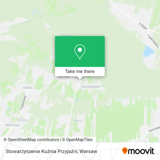 Stowarzyszenie Kuźnia Przyjaźni map