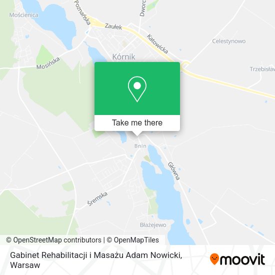 Gabinet Rehabilitacji i Masażu Adam Nowicki map