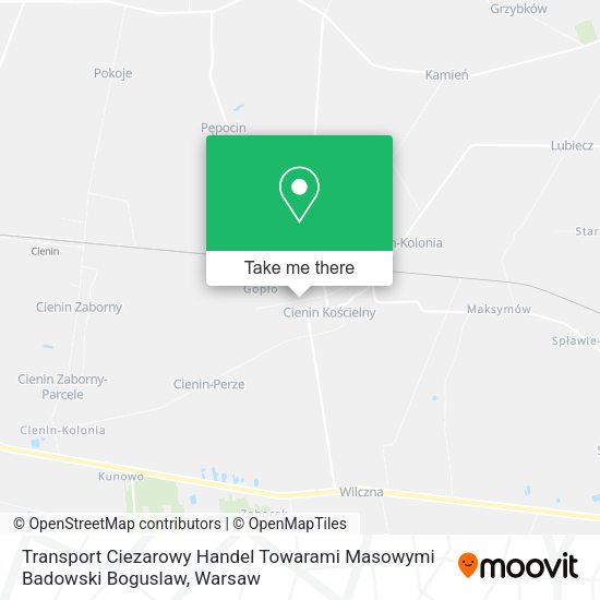 Transport Ciezarowy Handel Towarami Masowymi Badowski Boguslaw map