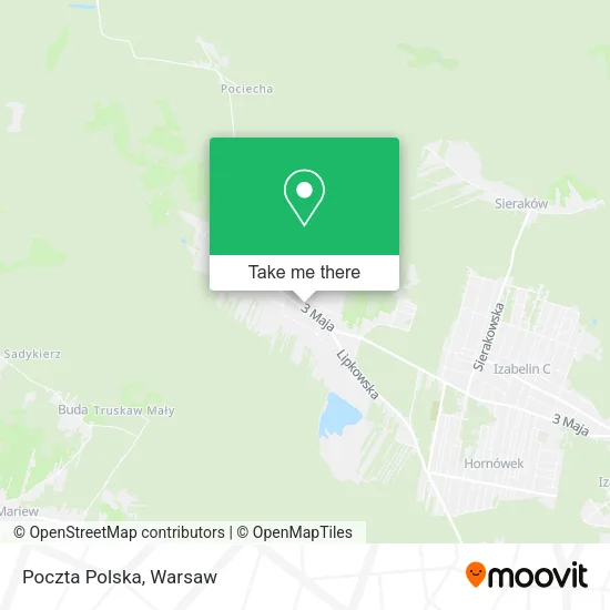 Карта Poczta Polska