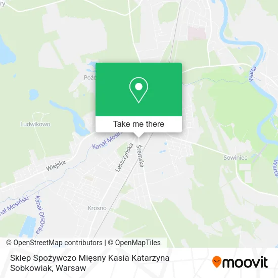 Sklep Spożywczo Mięsny Kasia Katarzyna Sobkowiak map