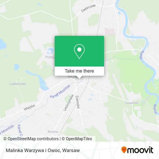 Malinka Warzywa i Owoc map