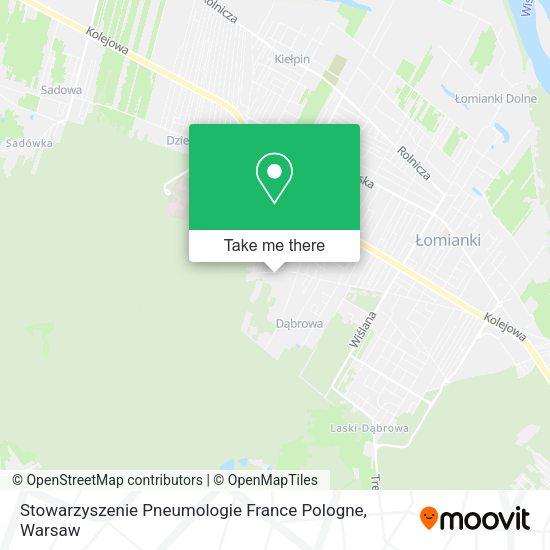 Stowarzyszenie Pneumologie France Pologne map