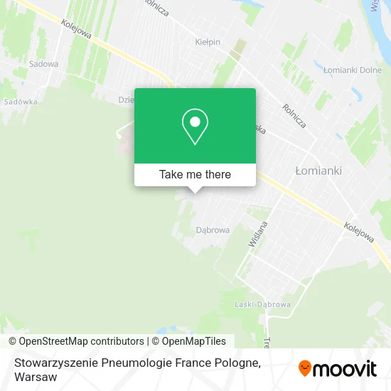 Карта Stowarzyszenie Pneumologie France Pologne