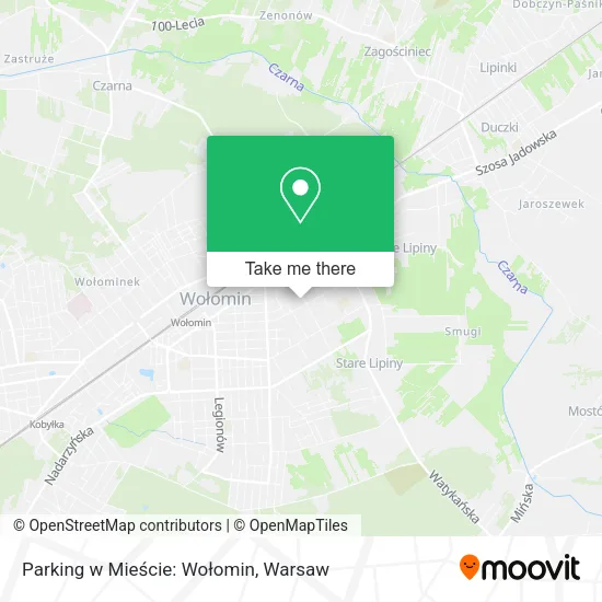Карта Parking w Mieście: Wołomin