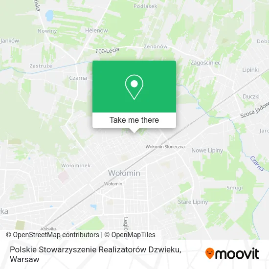 Polskie Stowarzyszenie Realizatorów Dzwieku map