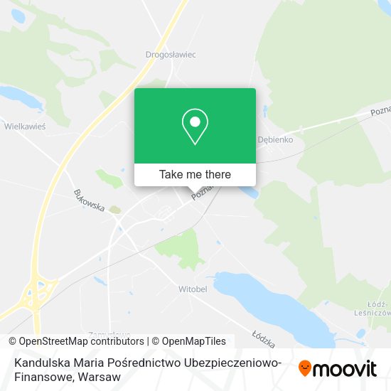 Kandulska Maria Pośrednictwo Ubezpieczeniowo-Finansowe map