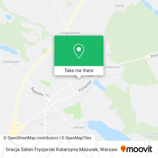 Gracja Salon Fryzjerski Katarzyna Mazurek map