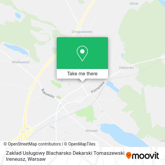 Zakład Usługowy Blacharsko Dekarski Tomaszewski Ireneusz map