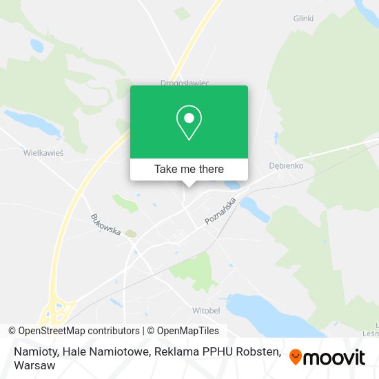 Namioty, Hale Namiotowe, Reklama PPHU Robsten map