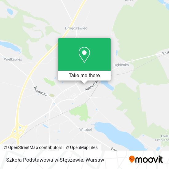 Szkoła Podstawowa w Stęszewie map