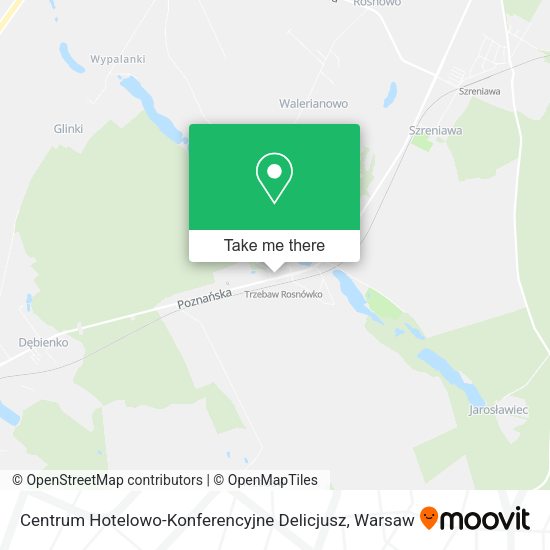 Centrum Hotelowo-Konferencyjne Delicjusz map