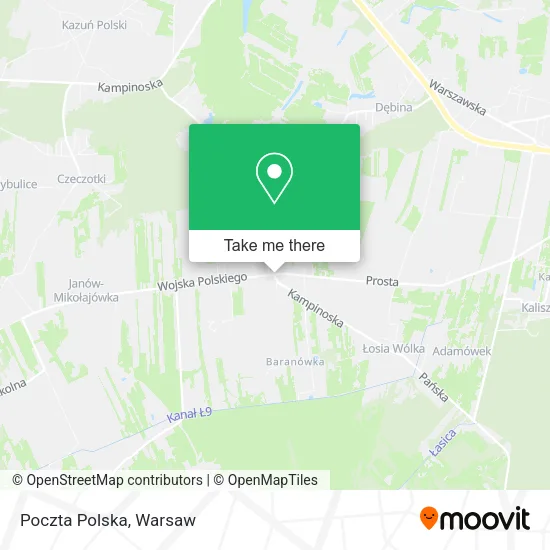 Poczta Polska map