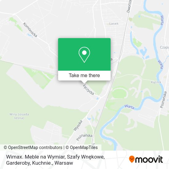 Wimax. Meble na Wymiar, Szafy Wnękowe, Garderoby, Kuchnie. map