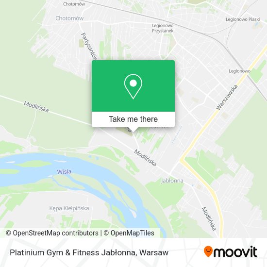 Platinium Gym & Fitness Jabłonna map