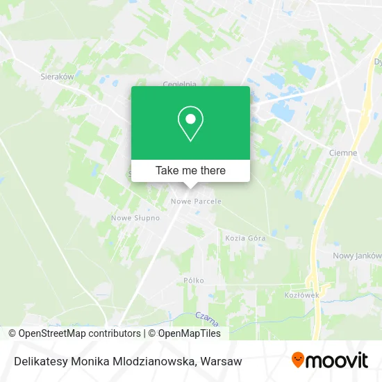 Карта Delikatesy Monika Mlodzianowska