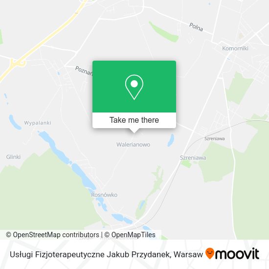 Usługi Fizjoterapeutyczne Jakub Przydanek map