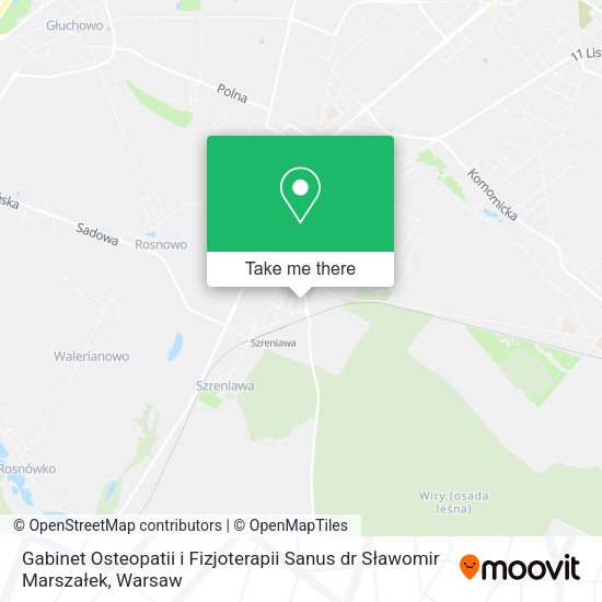 Gabinet Osteopatii i Fizjoterapii Sanus dr Sławomir Marszałek map