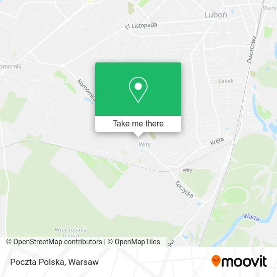 Карта Poczta Polska