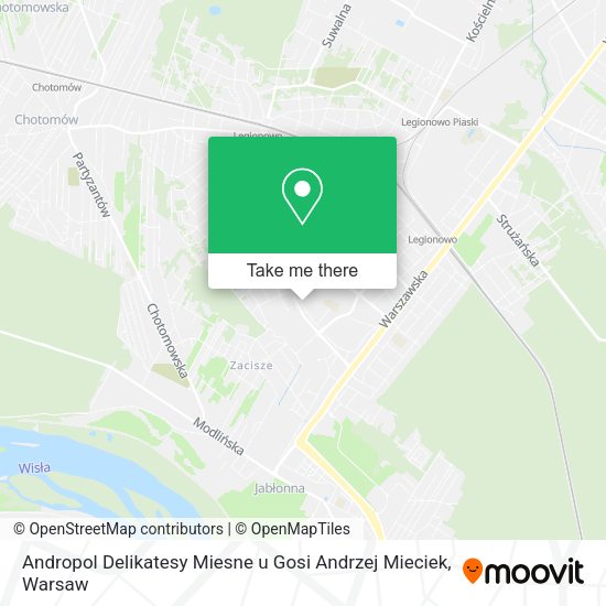 Andropol Delikatesy Miesne u Gosi Andrzej Mieciek map