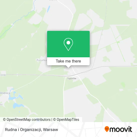 Rudna i Organizacji map