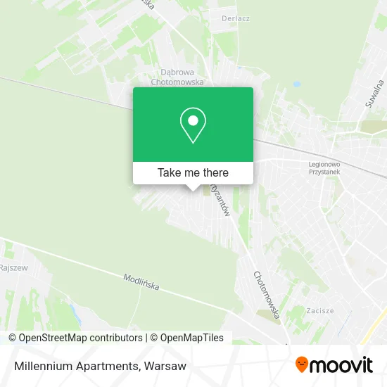 Millennium Apartments map