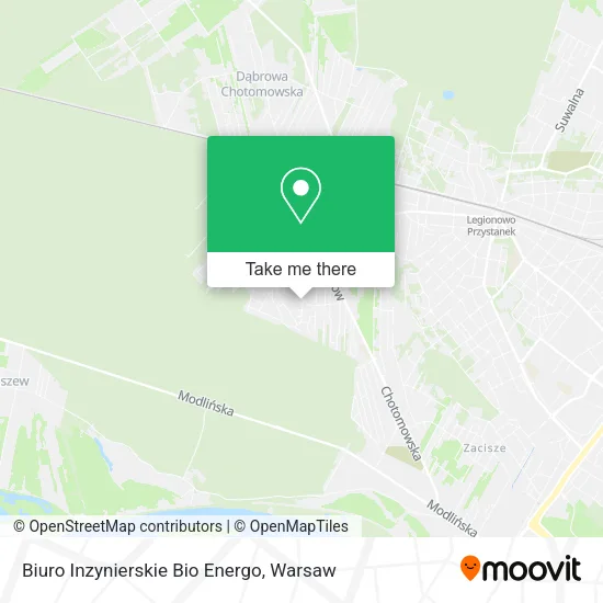 Карта Biuro Inzynierskie Bio Energo