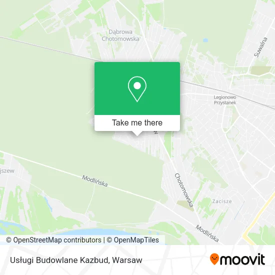 Карта Usługi Budowlane Kazbud