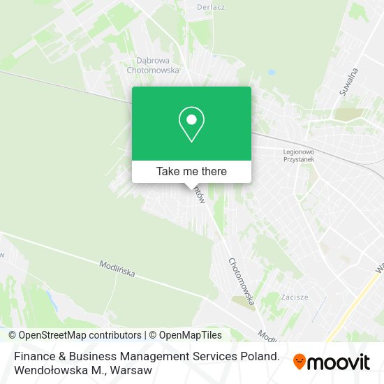 Finance & Business Management Services Poland. Wendołowska M. map